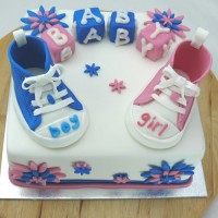 Baby Shower Cake - Baby Sneakers Cake